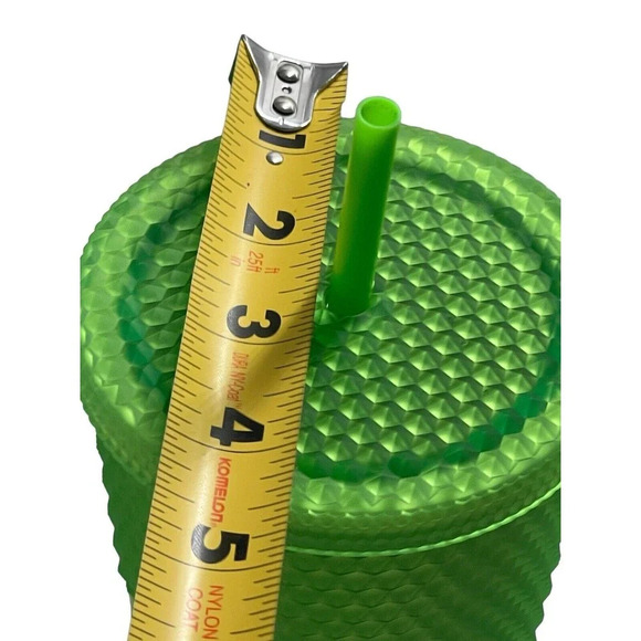 Disney World Parks Starbucks Green Studded Geometric Venti 24 oz Tumbler Cup New - Picture 9 of 13